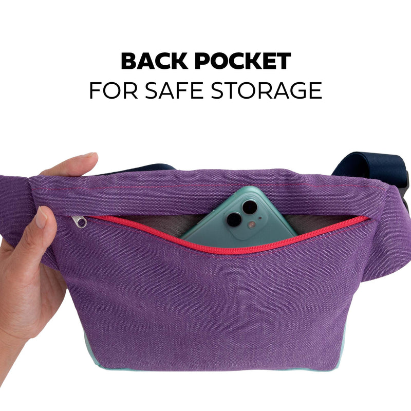 Custom Liquid Repellent Belt Bag - Personalised Bum Bag  'LILAC'