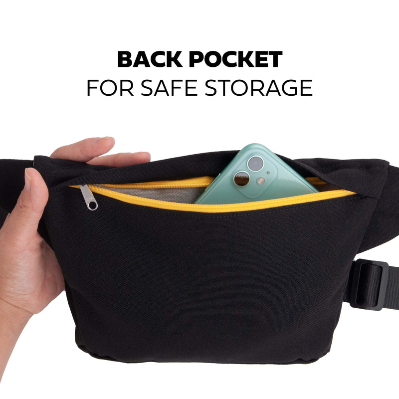 Wasserabweisende Bauchtasche 'Schwarz'