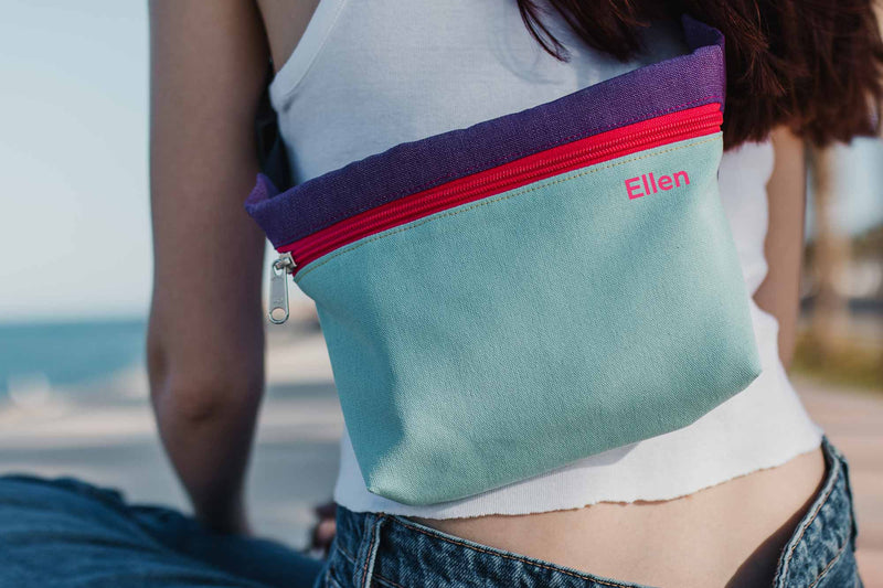 Custom Liquid Repellent Belt Bag - Personalised Bum Bag 'LILAC'