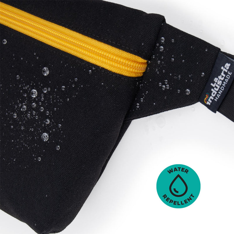 Wasserabweisende Bauchtasche 'Schwarz'