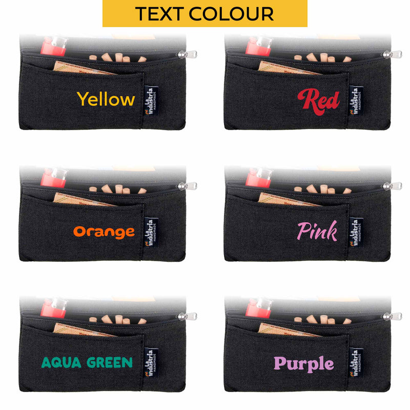 Custom Tobacco Pouch - Liquid-Repellent with 2 Zipper Pockets