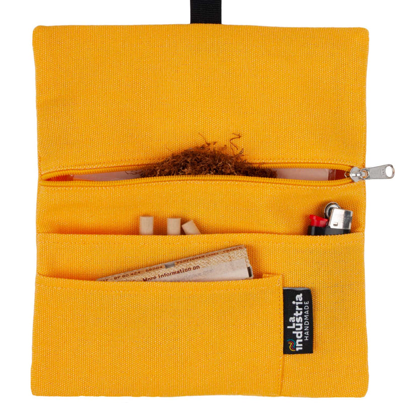 tobacco bag holder yellow