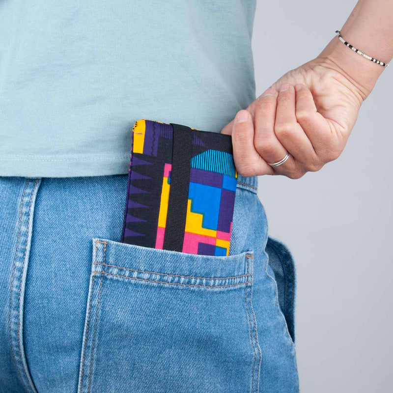 Colorful African Print Tobacco Pouch Wallet GHANA