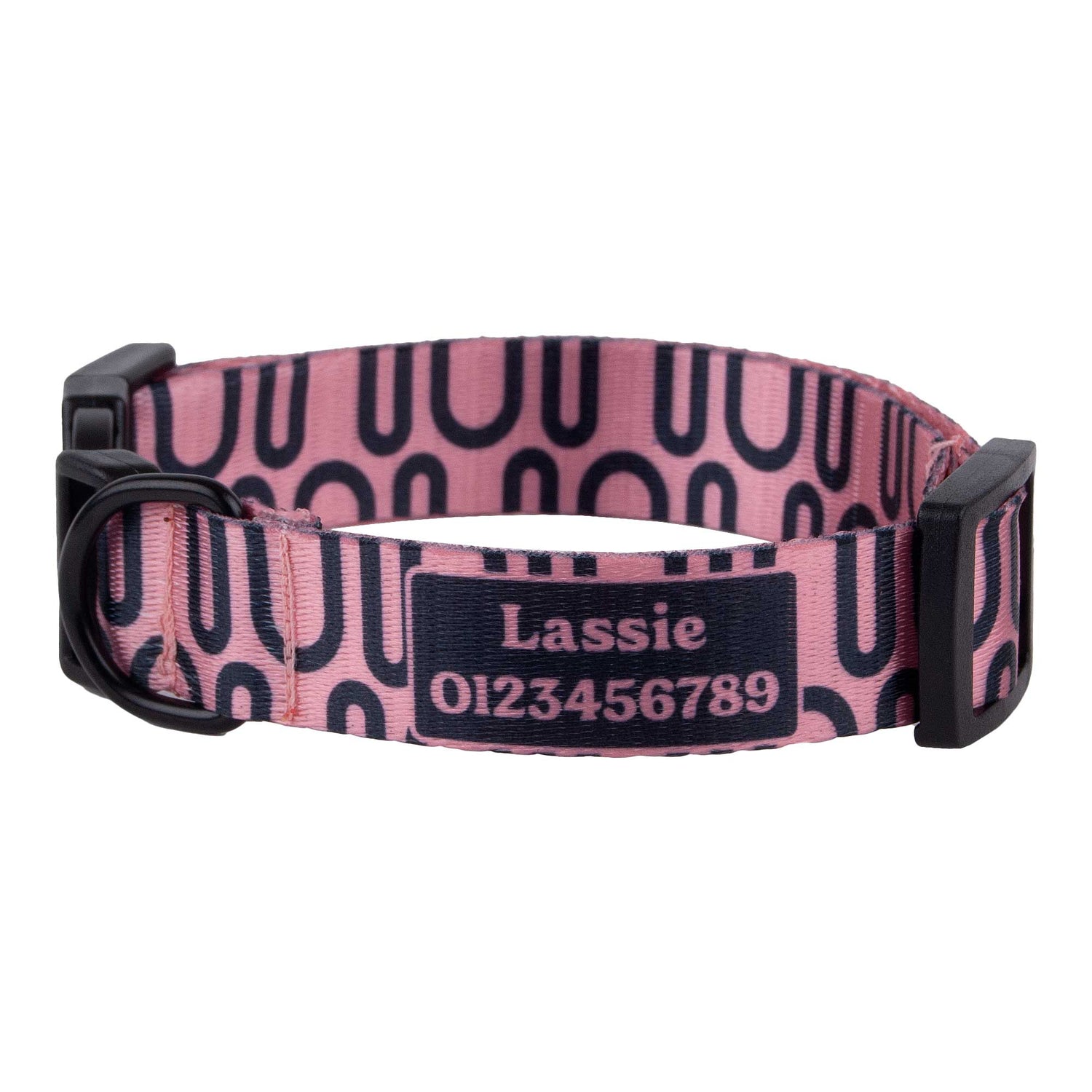 Custom Dog Collar Pink