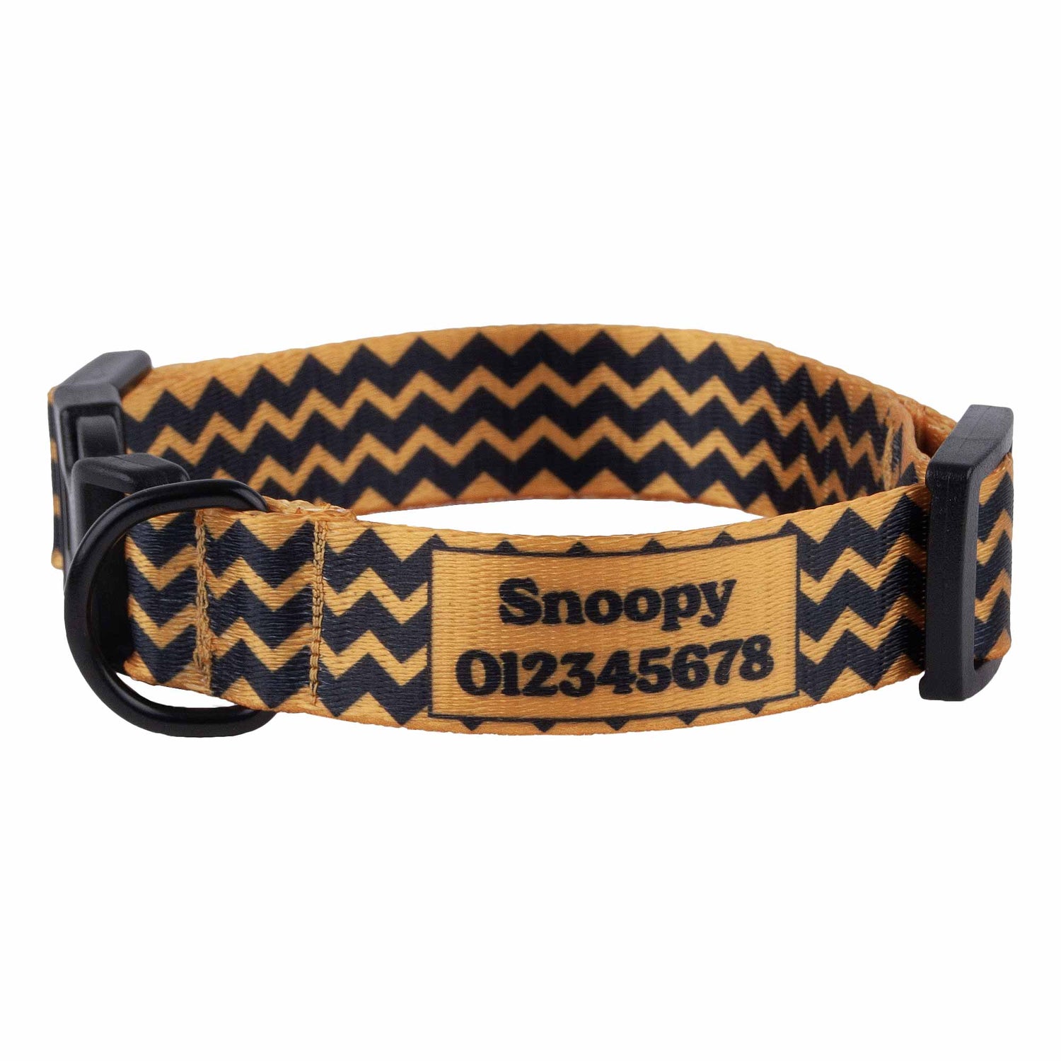 Dog Collar Personalised with Name, Adjustable for Small & Medium Pets