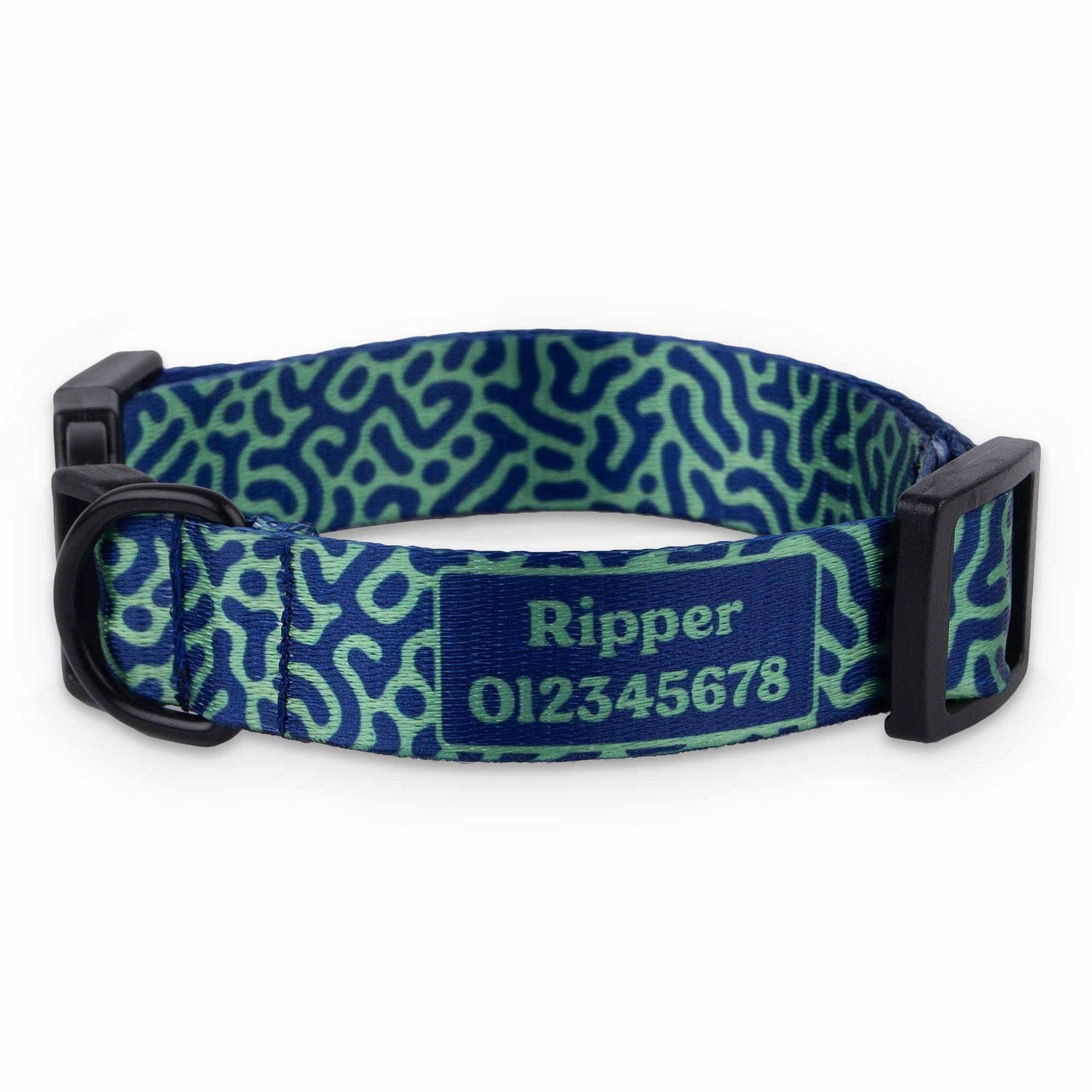 Customized Dog Collar Personalised with Name 'Turing'