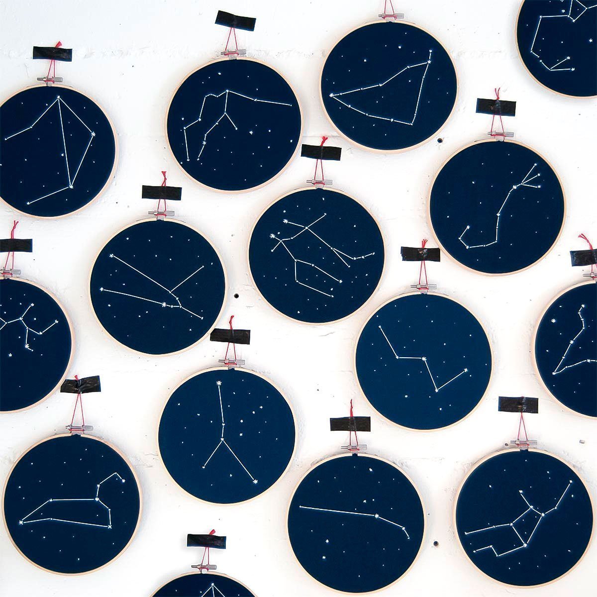 Zodiac constellation wall hanging art (Glow in the dark)