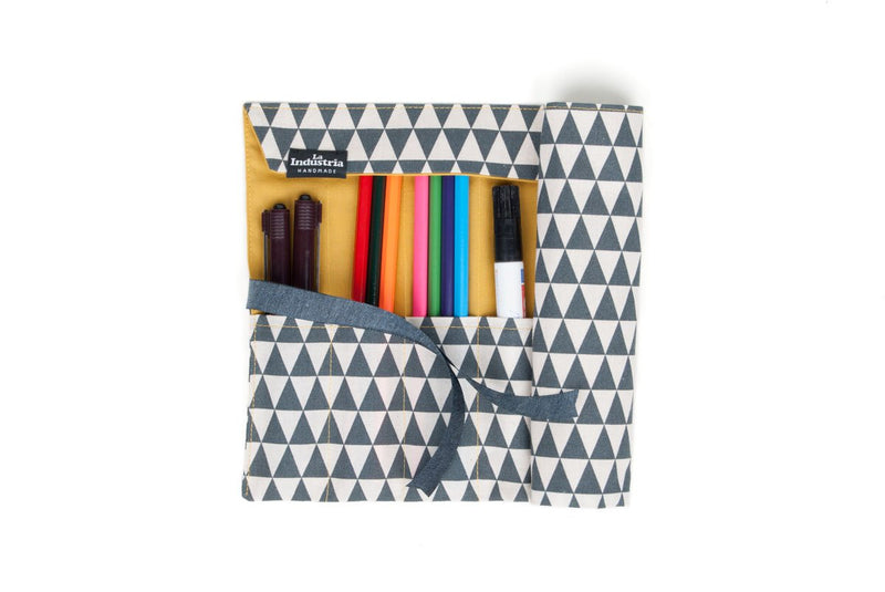 Roll-Up Pencil Case triangles