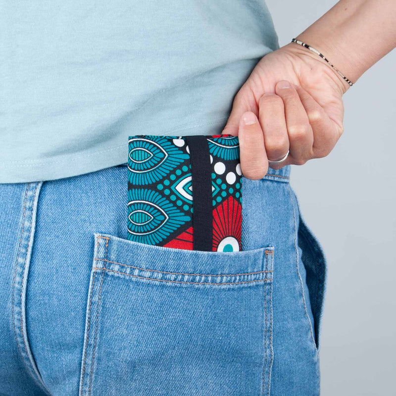 Colorful African Print Tobacco Pouch Wallet WAX