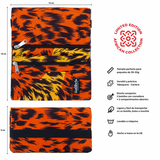 African Tobacco Pouch Wallet LEOPARD