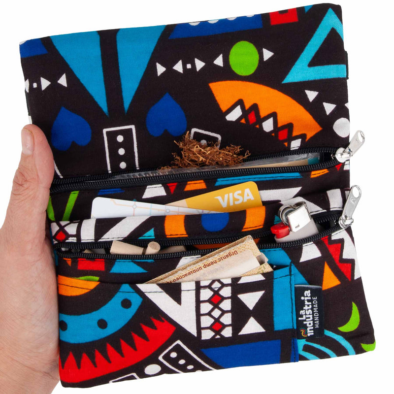 African Tobacco Pouch Wallet African Tribe