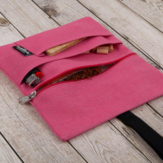 Water-resistant tobacco pouch STRAWBERRY