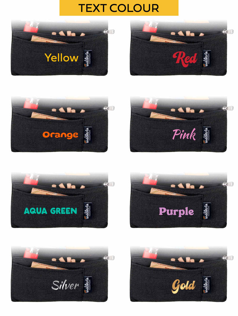 Personalisierte Wasserabweisende Tabaktasche mit 2 Reißverschlüssen 'Vulcano'